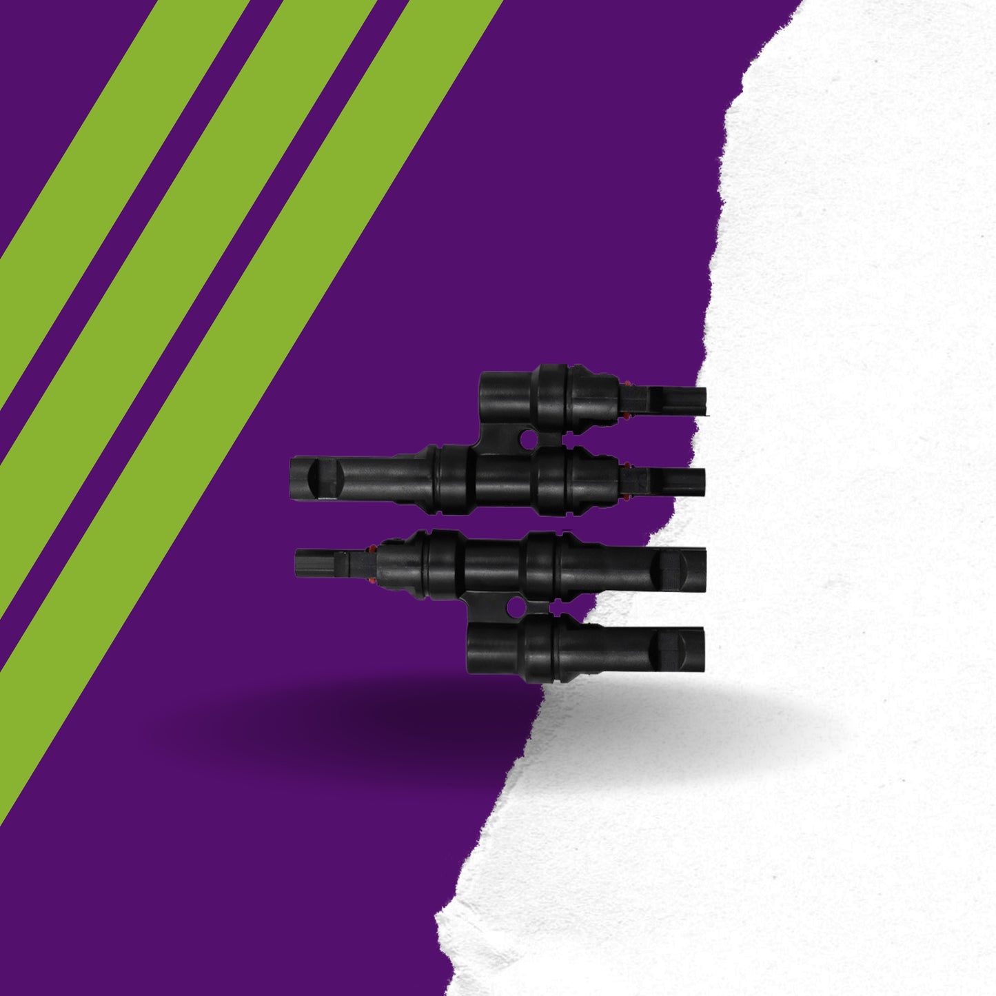 mc4 t type male to 2 female