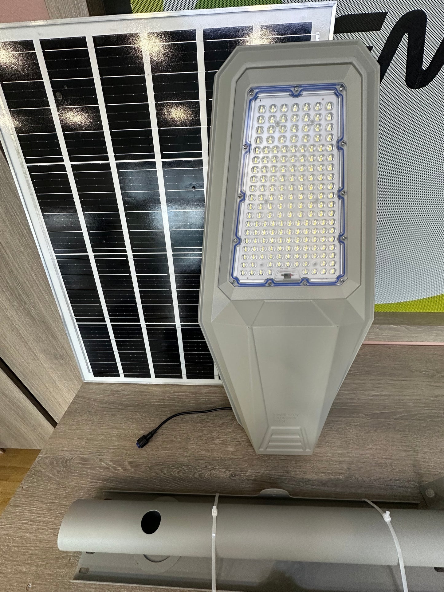 Ηλιακό Φωτιστικό Δρόμου Ψυχρό Λευκό με Τηλεχειριστήριο Jortan IP67 JT-ZJTZ-120W 55281967