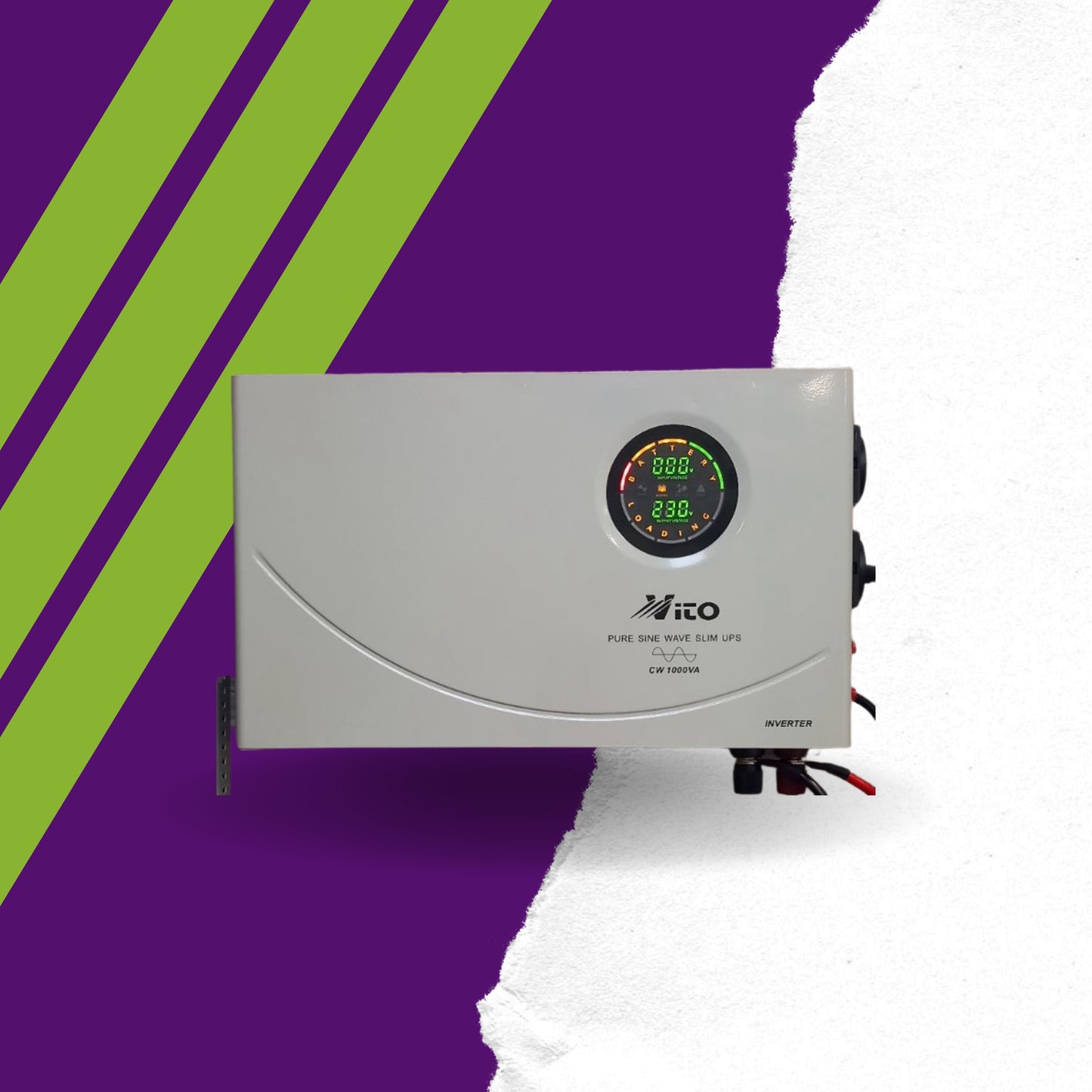 CW 1000VΑ SLIM INVERTER ΚΑΘΑΡΟΥ ΗΜΙΤΟΝΟΥ-ΦΟΡΤΙΣΤΗΣ UPS