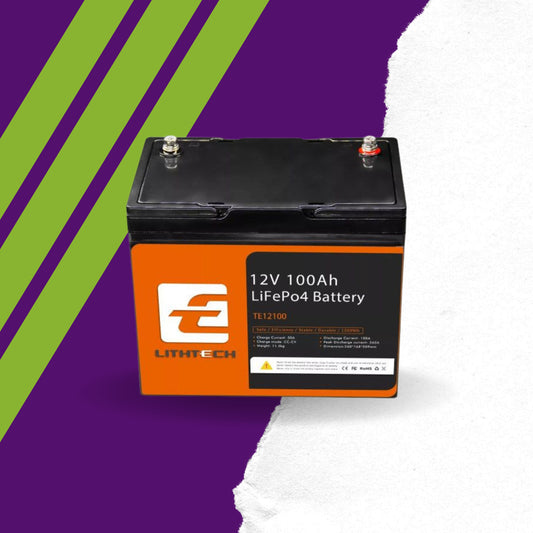12V 100Ah Life PO4 Battery with Bluetooth Lithtech