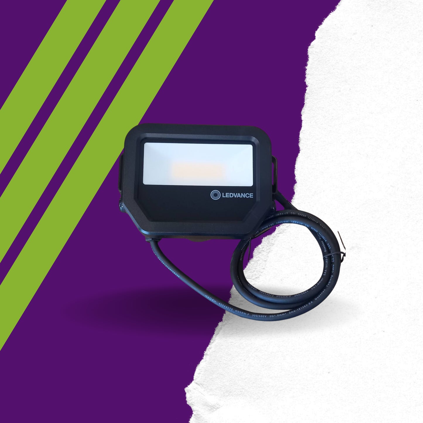 ΠPOBOΛEAΣ LED 20W 6500K MAYPOΣ