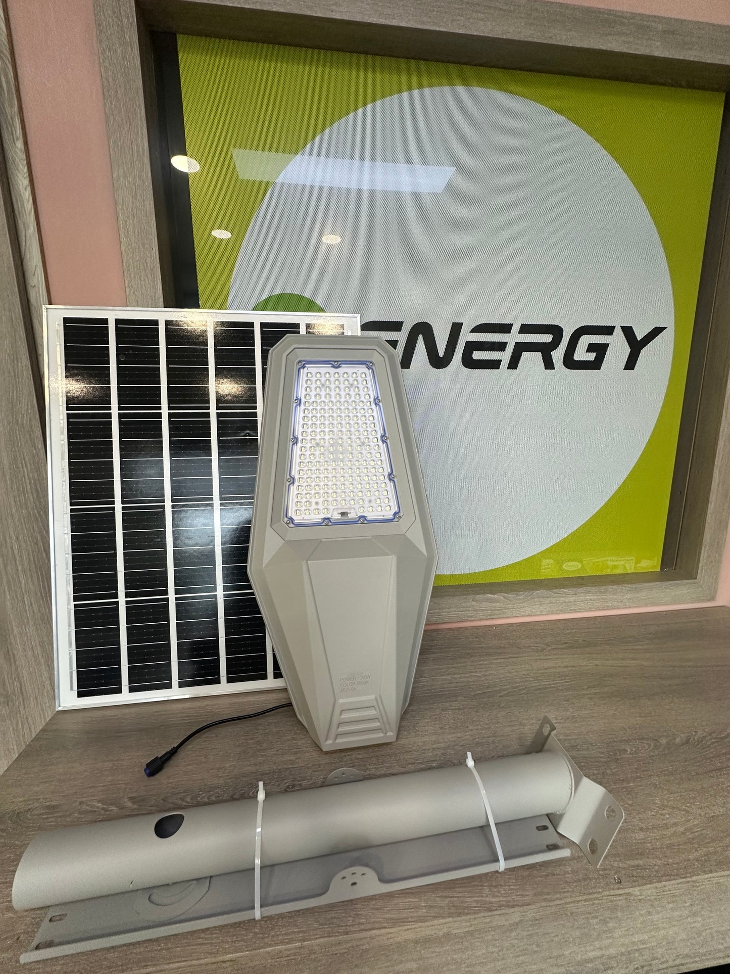 Ηλιακό Φωτιστικό Δρόμου Ψυχρό Λευκό με Τηλεχειριστήριο Jortan IP67 JT-ZJTZ-120W 55281967