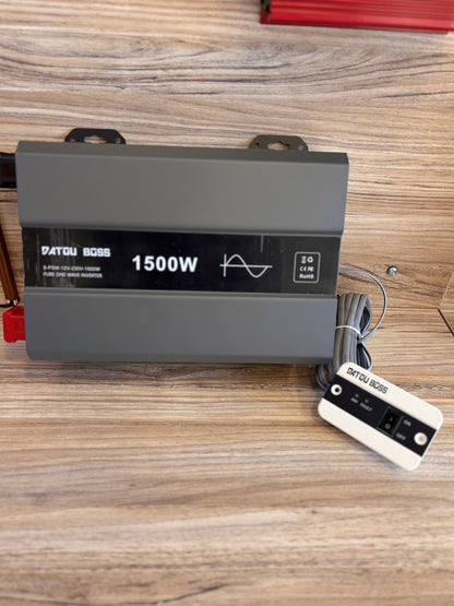DATOUBOSS Μετατροπέας Καθαρού Ημιτόνου 1500W 12V έως 230V
