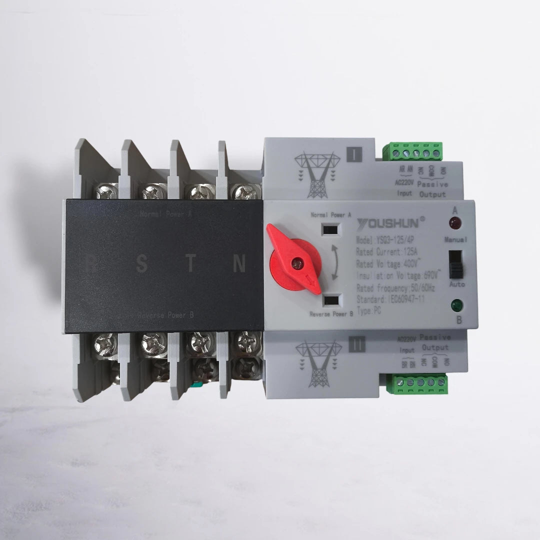 Αυτόματος μεταγωγικός τετραπολικός 125Α